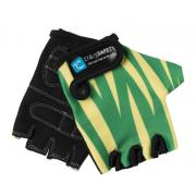 Перчатки детские защитные "S" (без пальцев) - Crazy Safety - Green Tiger